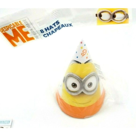 Despicable Me Minions Birthday Party Decorations Hats Tablecloth Banner NEW - Picture 2 of 4